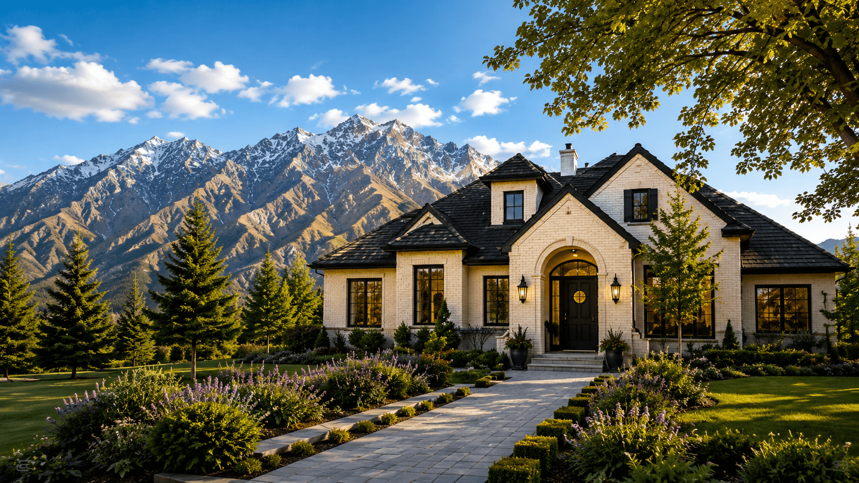 Salt Lake Valley home with mountains