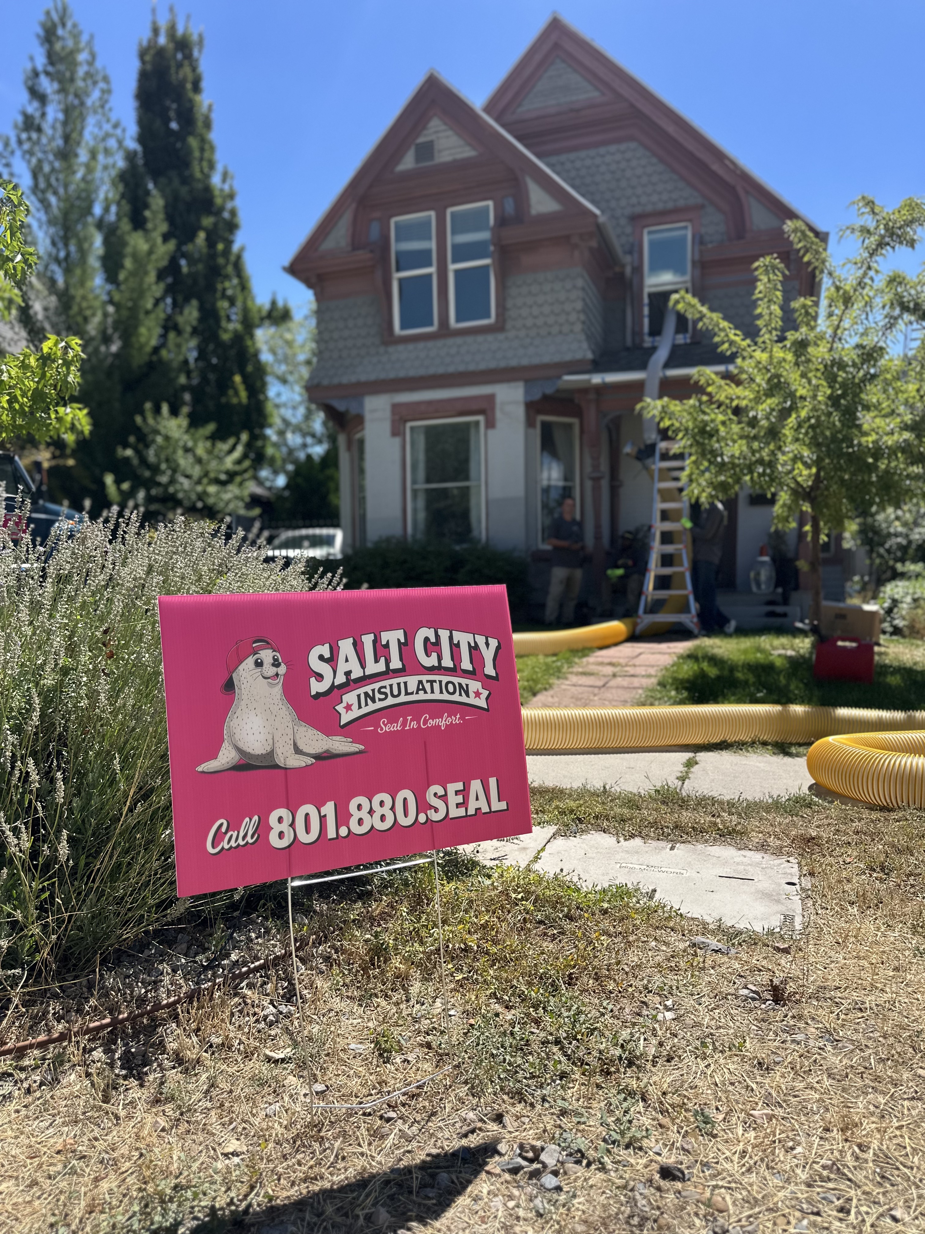 Salt City Insulation yard sign