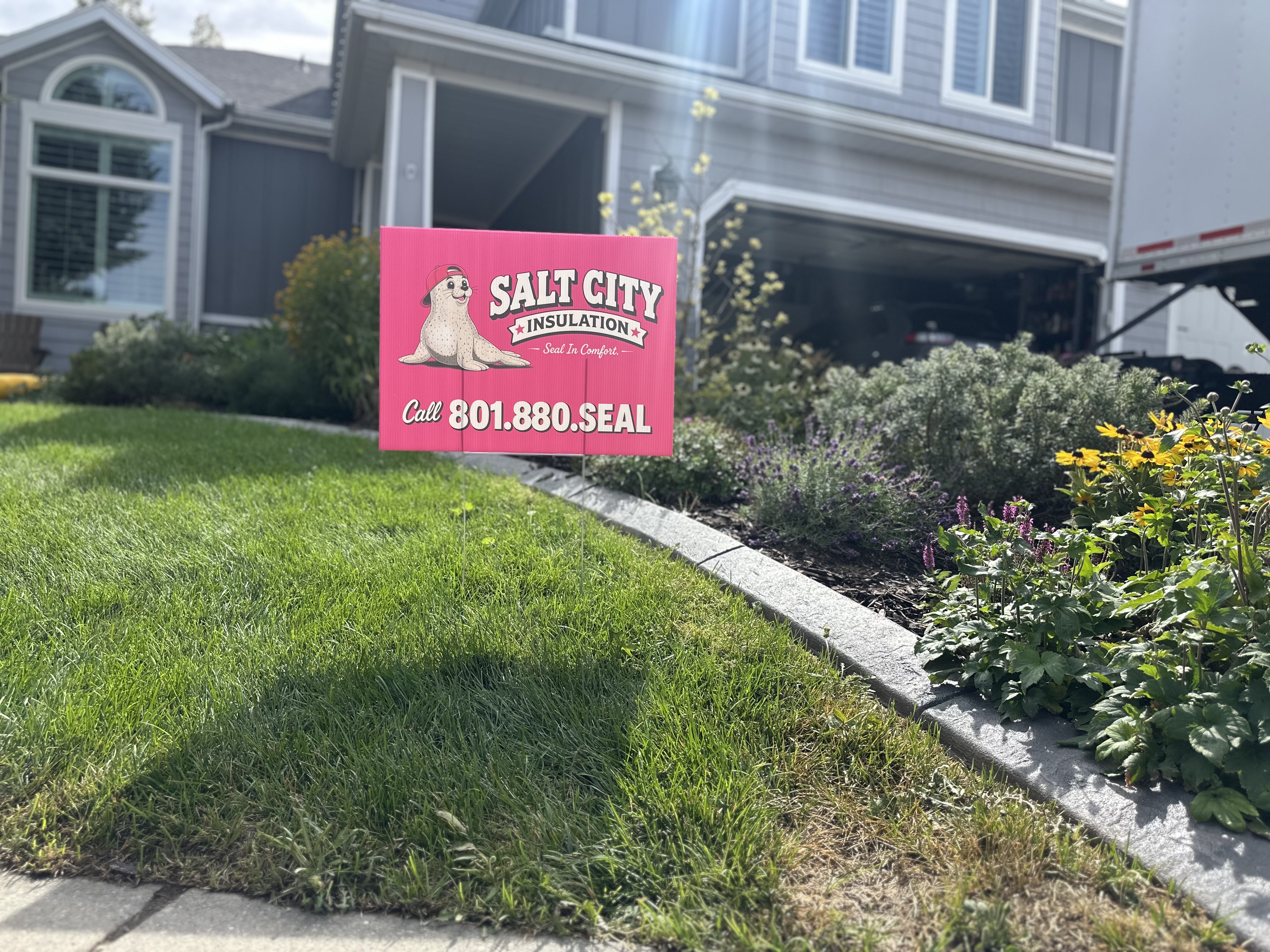 Salt City Insulation yard sign